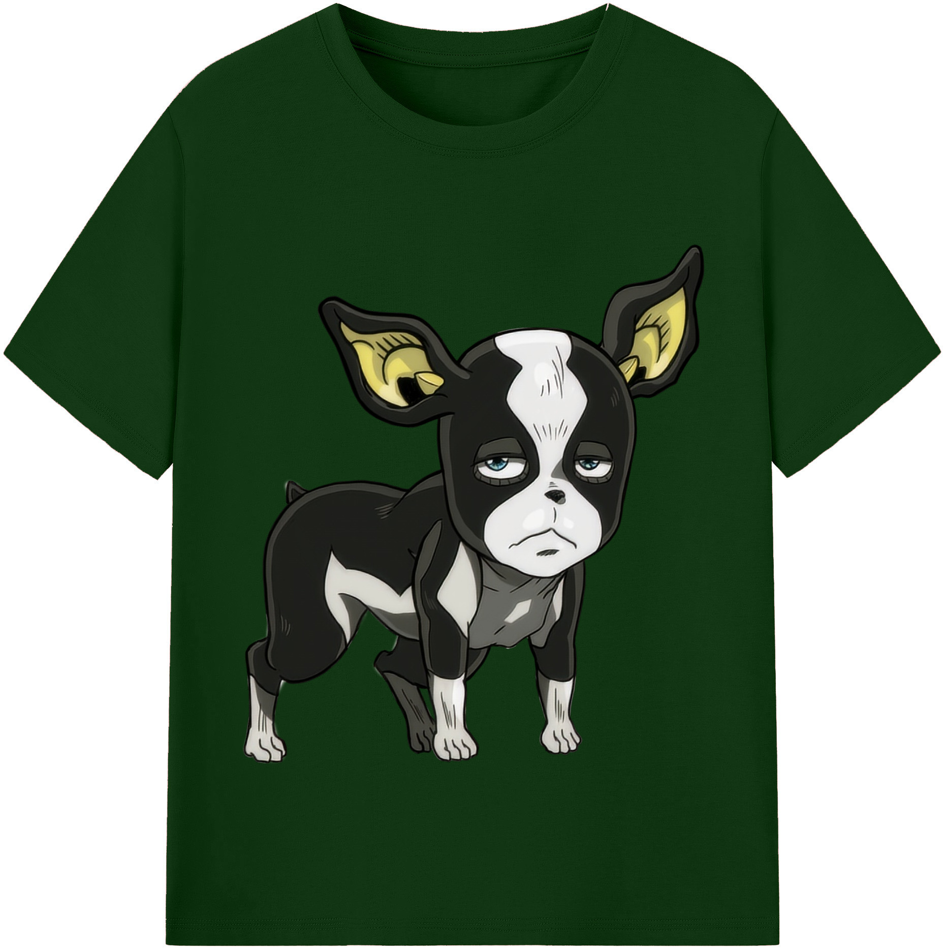 （画像用） ジョジョの奇妙な冒険 イギー JoJo's Bizarre Adventure Iggy 綿100％半袖Tシャツ（フロントプリント）